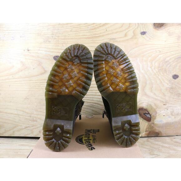 New Dr Doc Martens Boots Mens 12 Brown Leather Jadon Arc Horse Crazy Combat - Picture 5 of 5